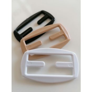 200011 11 Pántösszehúzó klipsz 60mmx35mm Fekete-fehér