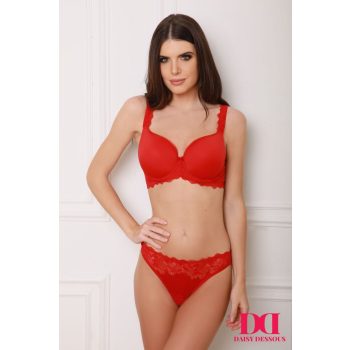 221808 Elizabeth légáteresztős kosarú melltartó piros